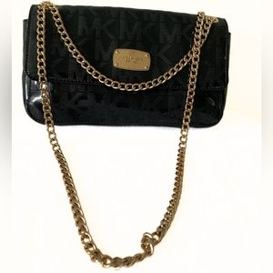 Michael Kors Shiny Monogram Foldover Bag